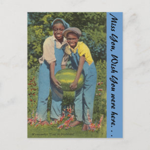 Carte Postale Fraise en Dixieland