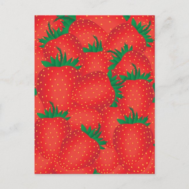 Carte Postale Fraises (Devant)