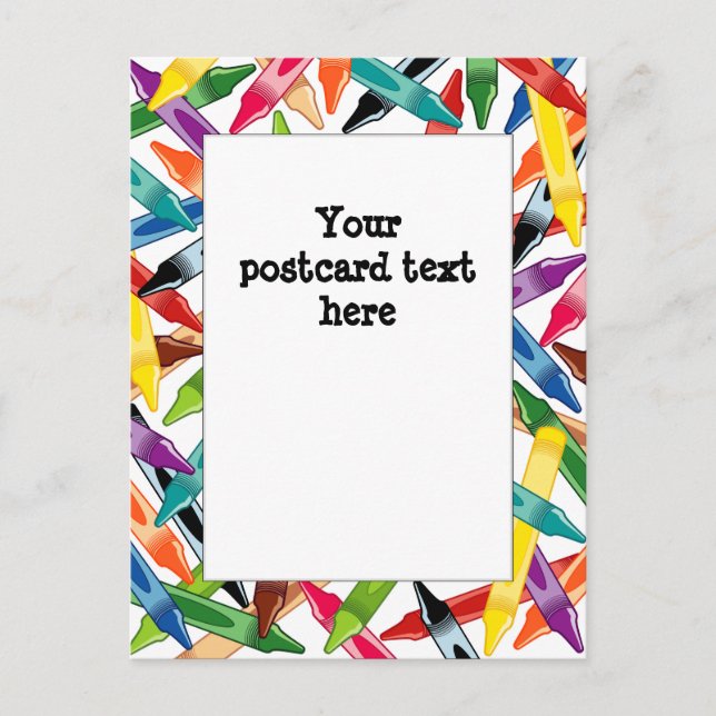 Carte Postale Frame Crayons (Devant)