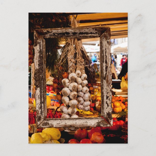 Carte Postale Framed Garlic at a Market (Devant)