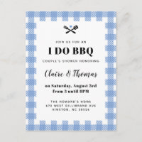 Français Bleu Pique-Nique Tissu Plaid I Do BBQ Inv