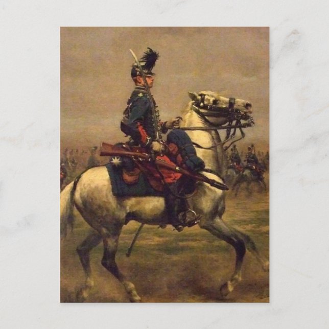 Carte Postale Français Hussar (Devant)