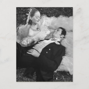 Carte postale française couple romantique