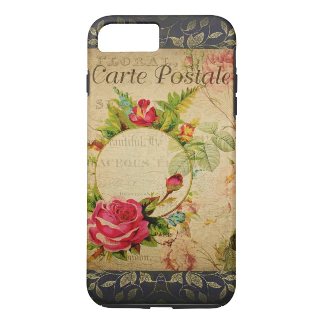 Carte postale française iPhone 8/7 Coque (Dos)