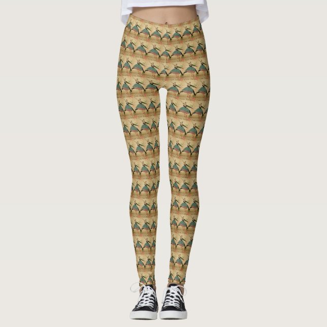 Carte postale française - Leggings féminin (Devant)