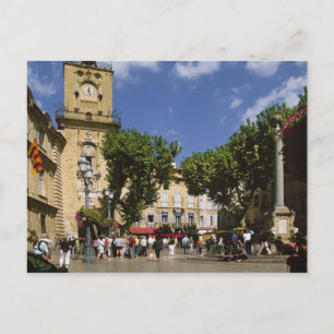 Carte Postale France, Aix en Provence, La Place de la Maire