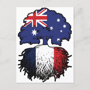 Carte Postale France Australie Australie Australie drapeau des r