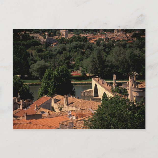 Carte Postale France, Avignon, Provence. Pont St, Benezet. (Devant)