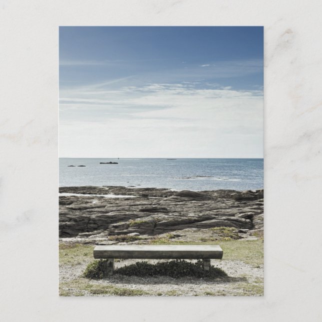 Carte Postale France, Bretagne, Morbihan, Banc, (Devant)