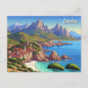 Carte Postale France Corsica Travel
