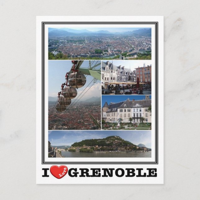 Carte Postale France - Grenoble - I Love - (Devant)