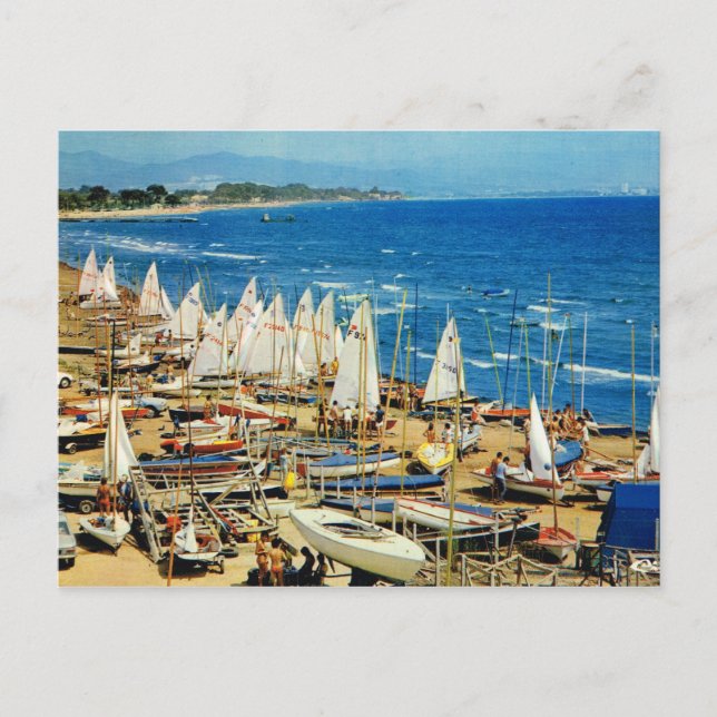 Carte Postale France, Hyères, Var, Port et Marina (Devant)