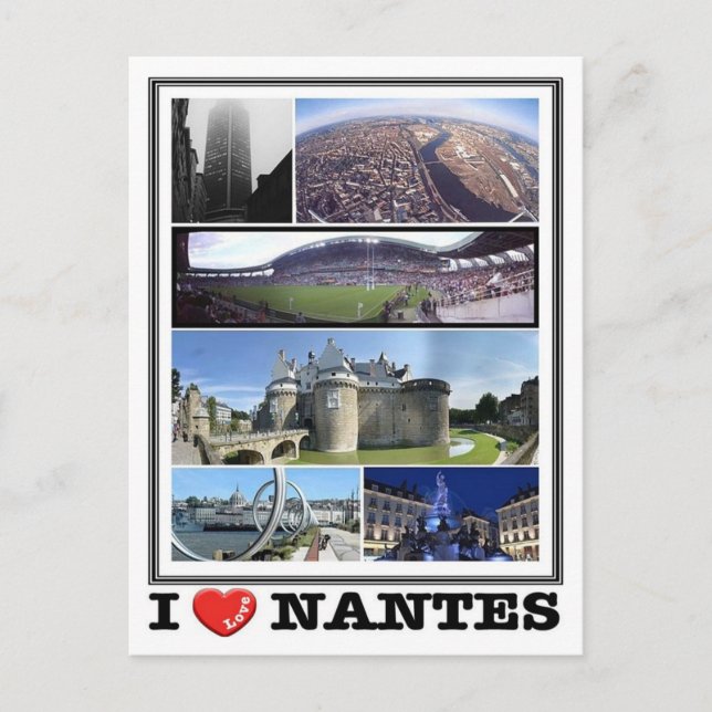 Carte Postale France - Nantes - I Love - (Devant)