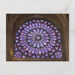 Carte Postale France, Paris. Détail intérieur du vitrail