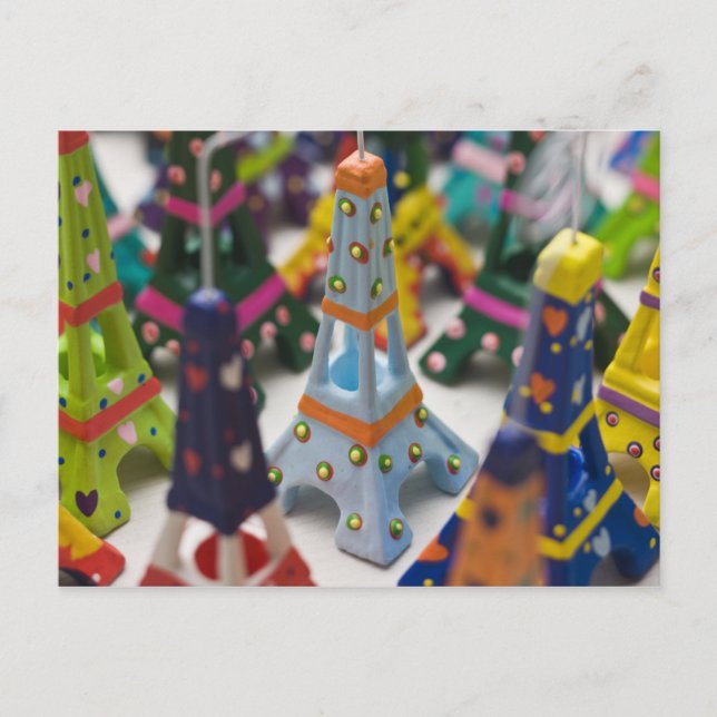 Carte Postale France, Paris, Miniature Tour Eiffel (Devant)