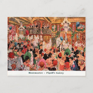 Carte Postale France, Paris, Montmatre, La Gaîté de Pigalle 1920