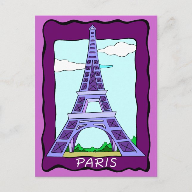 Carte Postale France Paris Tour Eiffel (Devant)