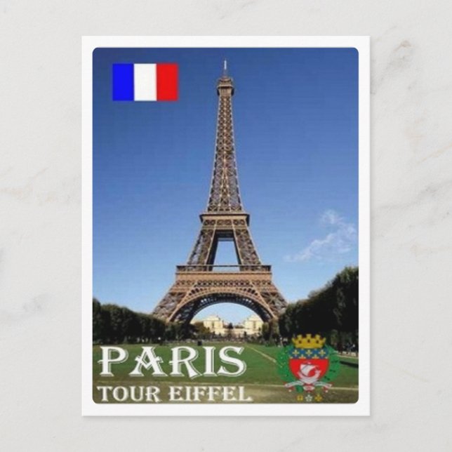 Carte Postale France - Paris - Tour Eiffel - (Devant)