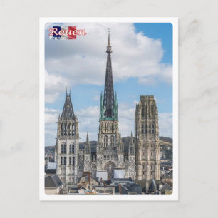 Carte Postale France - Rouen - Cattedrale di Notre-Dame -