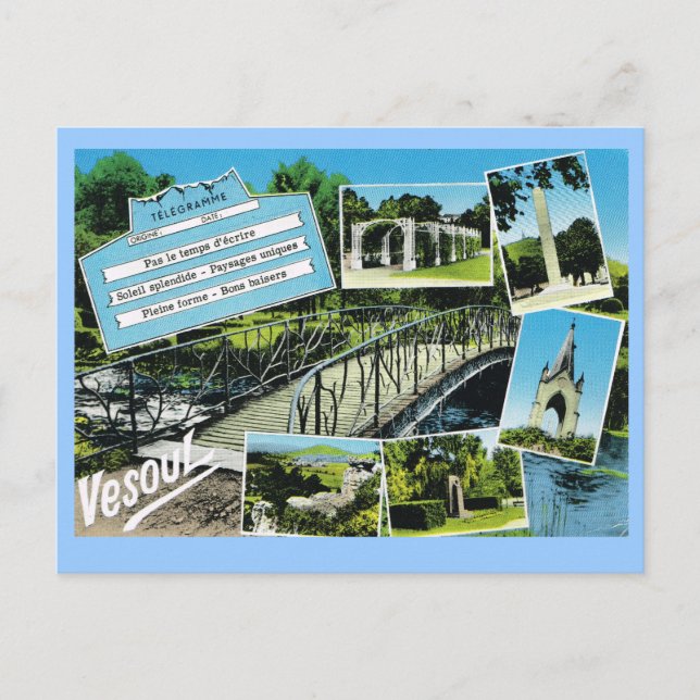 Carte Postale France, Vesoul multiview (Devant)