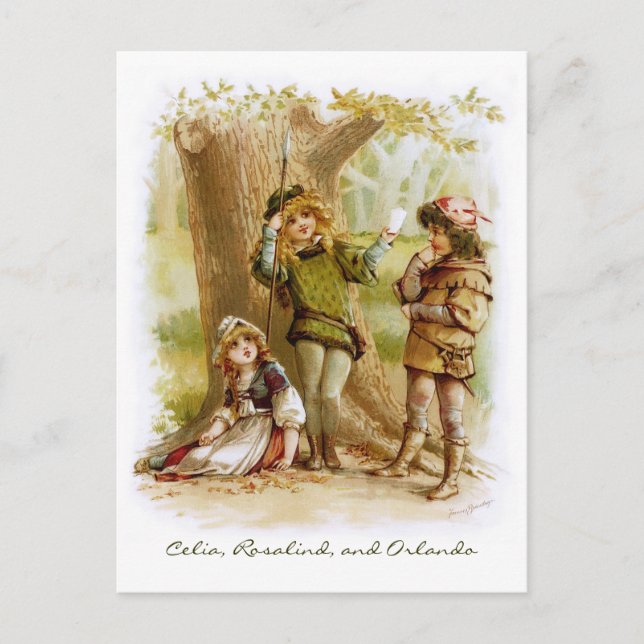Carte Postale Frances Brundage : Celia, Rosalind et Orlando (Devant)