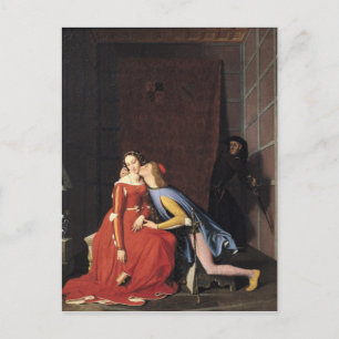 Carte Postale Francesca da Rimini et Paolo Malatesta, 1819