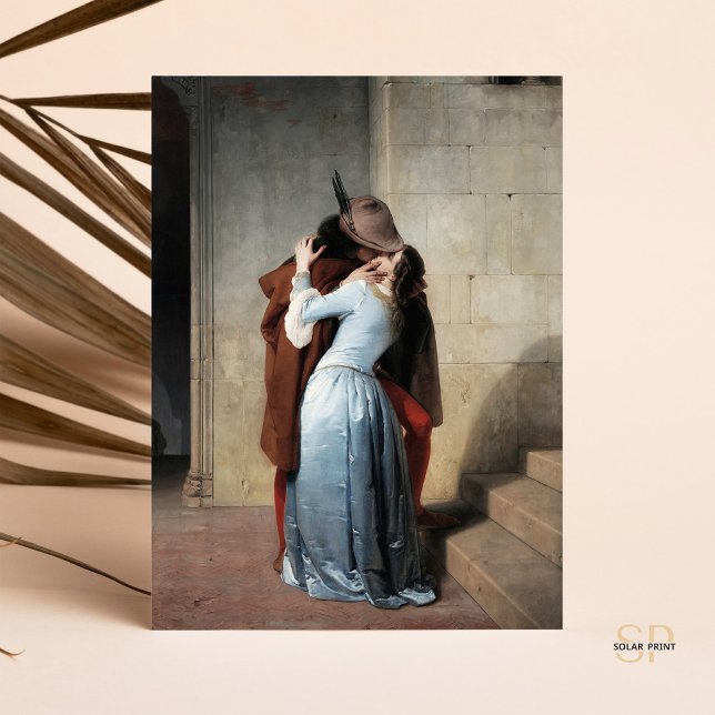Carte Postale Francesco Hayez Kiss Il Bacio Exposition Art (Créateur téléchargé)