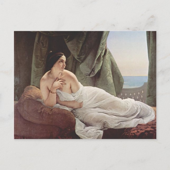 Carte Postale Francesco Hayez- Recréer une odalisque (Devant)