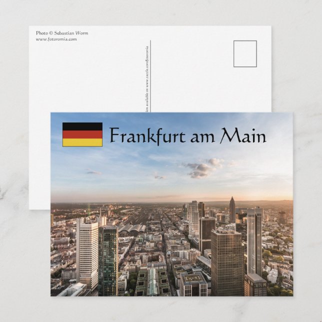 Carte Postale Francfort Allemagne (Devant / Derrière)