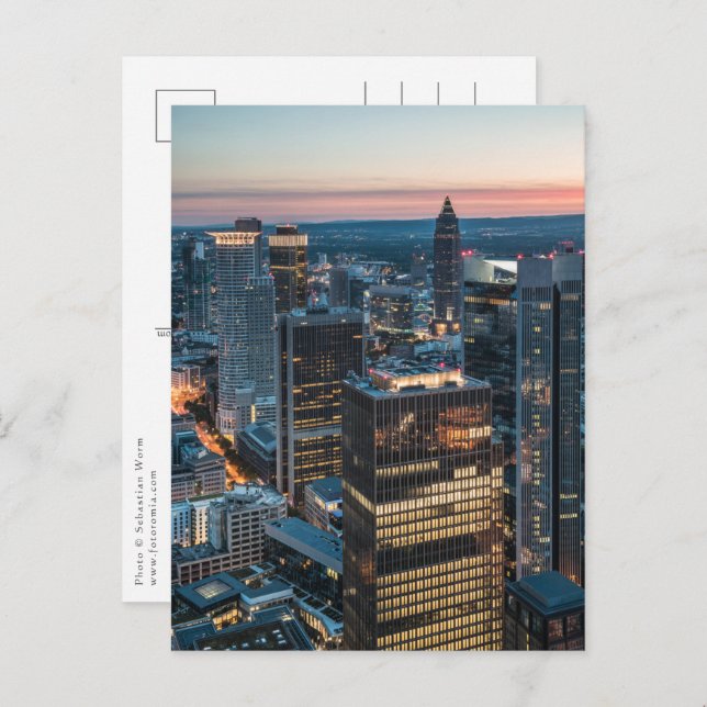 Carte Postale Francfort Allemagne (Devant / Derrière)