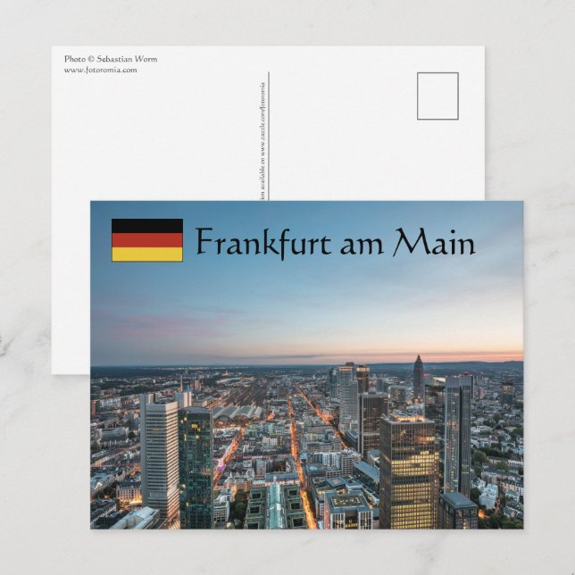 Carte Postale Francfort Allemagne (Devant / Derrière)