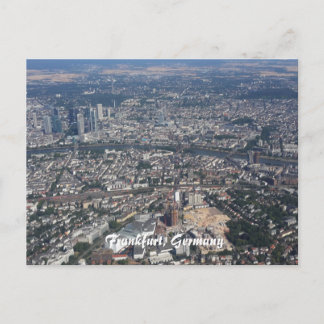 Carte Postale Francfort Allemagne du ciel