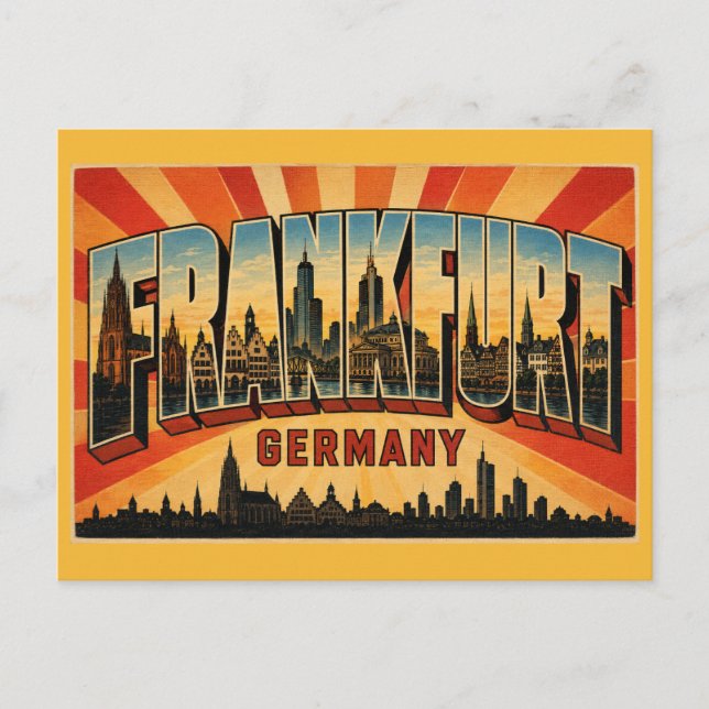 Carte Postale Francfort Allemagne Römer (Devant)