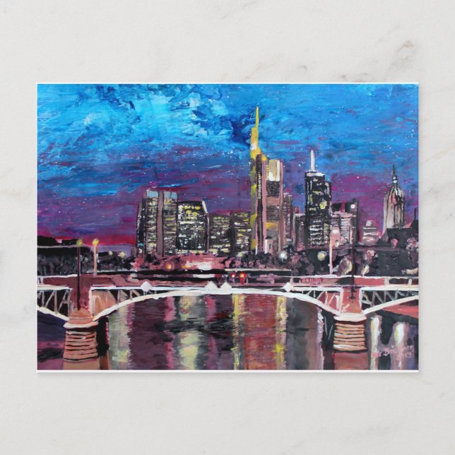 Carte Postale Francfort - Main Allemagne - Mainhattan Skyline (Devant)