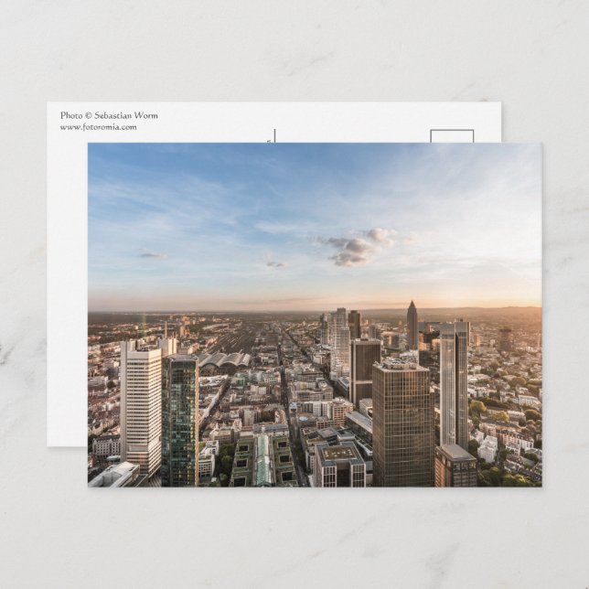 Carte Postale Francfort principal Allemagne (Devant / Derrière)