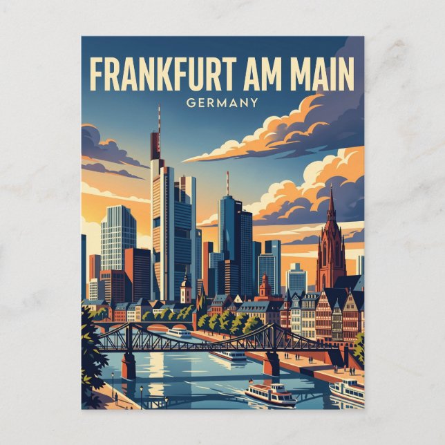 Carte Postale Francfort-sur-le-Main Allemagne (Devant)