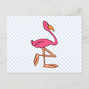 Carte Postale Francisco Flamant rose