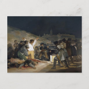 Carte Postale Francisco Goya-L'exécution des défenseurs de Madri