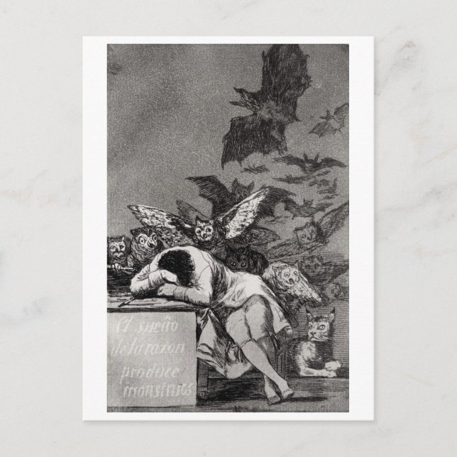 Carte Postale Francisco Jose de Goya y Lucientes | Le sommeil de (Devant)