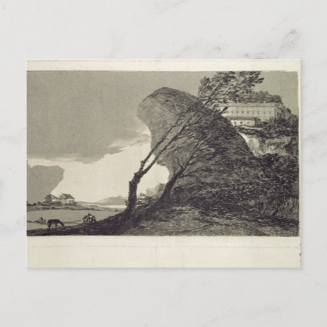 Carte Postale Francisco Jose de Goya y Lucientes | Paysage avec (Devant)