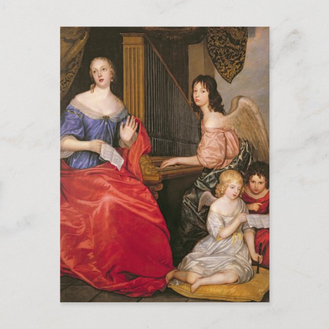 Carte Postale Francoise Louise Duchesse La Vallière avec (Devant)