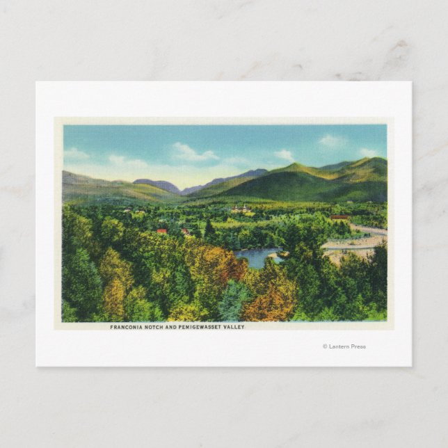 Carte Postale Franconcia Notch & Pemigewasset Valley (Devant)