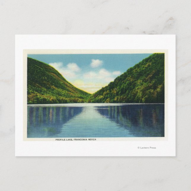 Carte Postale Franconia Notch State Park Vue sur le lac Profil (Devant)
