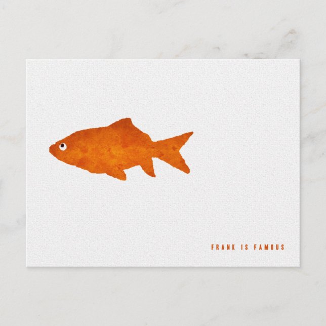 Carte Postale Frank est célèbre (Devant)