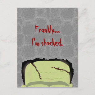 Carte postale Frankenstein Pun Halloween