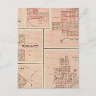 Carte Postale Frankfort, Clinton Co avec Tipton