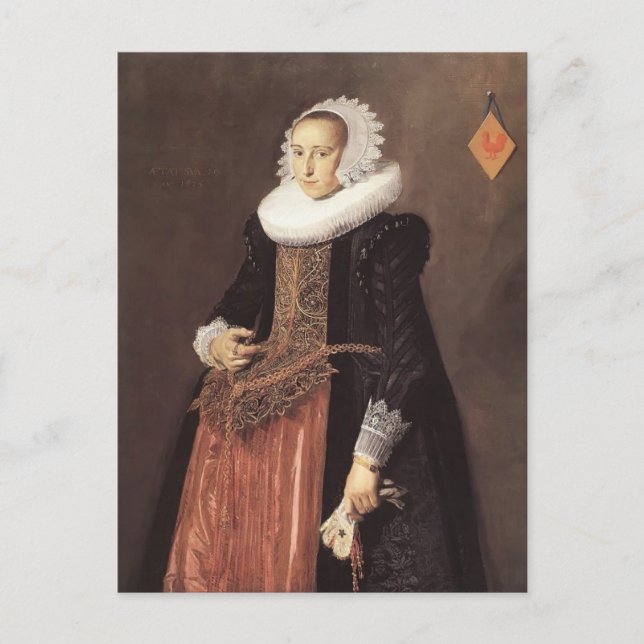 Carte Postale Frans Hals - Portrait d'Aletta Hanemans (Devant)