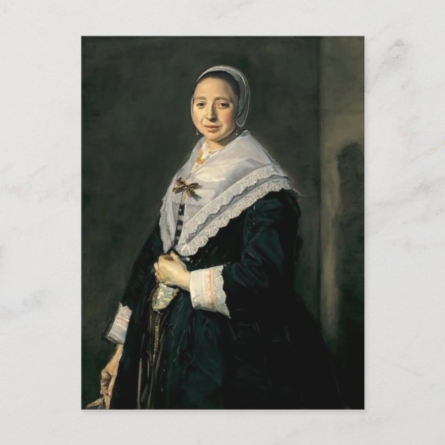 Carte Postale Frans Hals - Portrait d'une femme (Devant)