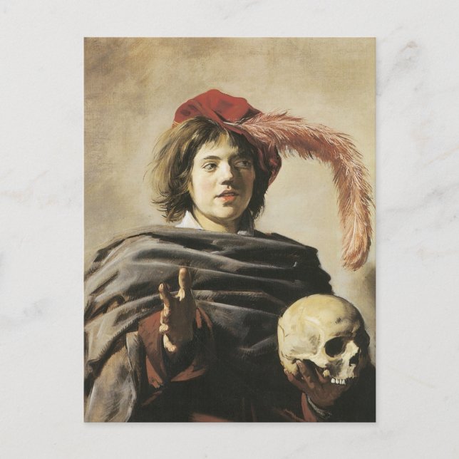 Carte Postale Frans Hals Un Jeune Homme Au Crâne (Devant)