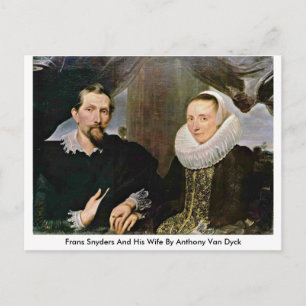 Carte Postale Frans Snyders Et Sa Femme Par Anthony Van Dyck